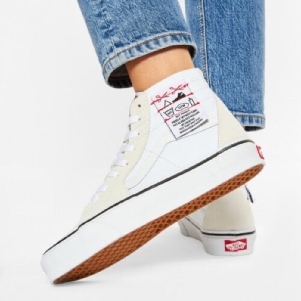 NEW IN BOX Vans Shoes Sk8 Hi Tapered DIY in White - WOMENS SIZE